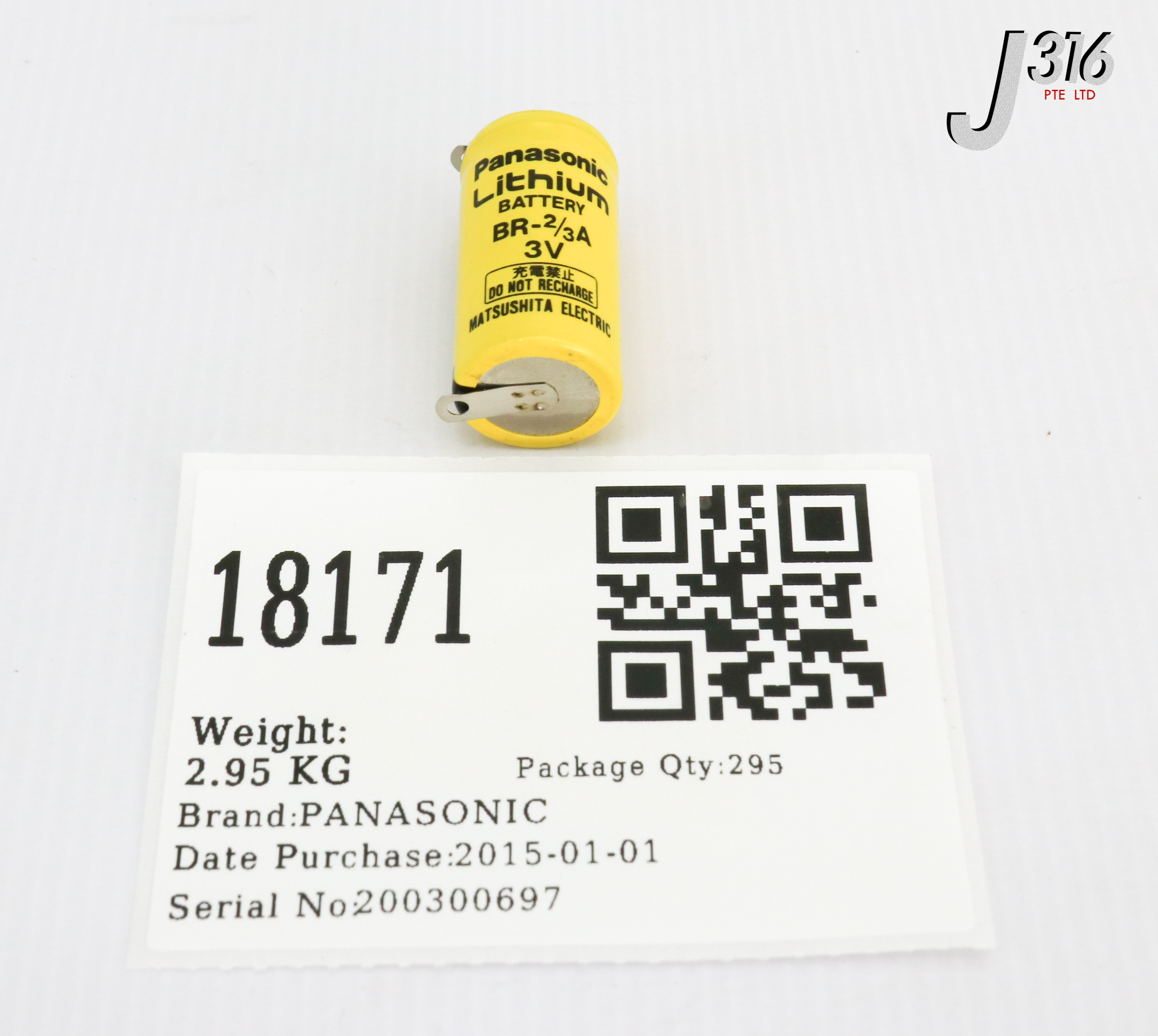 O.vi 18171 PANASONIC 3V LITHIUM BATTERY (NEW IN OPEN BOX) BR-2/3A | eBay